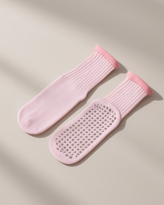 Chaussettes antidérapantes - Rose